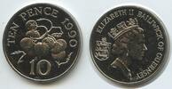 Guernsey 10 Pence (Ten Pence) G10000 - Tomaten - Tomato plant - Queen Elizabeth II. -