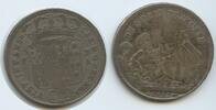 Italien Napoli Piastra da 120 Grana Silber M#3309 - Vulkan - Mt. Vesuvius Volcano - Charles VII Sebastian 1734-1759 -