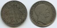 Baden-Durlach Großherzogtum 1/2 Gulden Silber G6888 - Friedrich I. 1852-1907 -