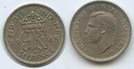 Großbritannien United Kingdom 6 Pence (Six Pence) G2218 - King George VI. 1936-1952 Great Britain -