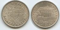 Österreich 1.Republik 1 Schilling Silber 1925 H0690 - Parlament Wien Austria Vienna Fast unzirkuiert, leichte Patina