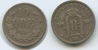 Schweden 10 Öre (10 Øre) Silber G4889 - Oscar II. 1872-1907 Sweden -