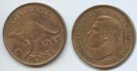 Australien One Penny G12315 - Känguru King George VI. Australia -