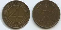 Deutsches Reich Weimar 4 Reichspfennig G4620 - Brüning-Taler Germany Weimar -
