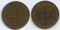 Deutsches Reich Weimar 4 Reichspfennig G4621 - Brüning-Taler Germany Weimar -