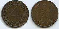 Deutsches Reich Weimar 4 Reichspfennig G4622 - Brüning-Taler Germany Weimar -