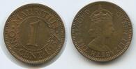 Mauritius One Cent (1 Cent) K98 - Queen Elisabeth II. -