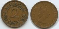 Mauritius Two Cents (2 Cents) K85 - Queen Elisabeth II. -