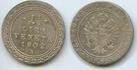 RDR Österreich Italien Lombardei Venetien 1½ Lira Silber M#3030 - SEHR RAR Franz II. 1792-1806 Venice Veneta Italian States -