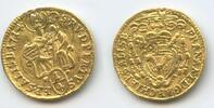 Salzburg Erzbistum Österreich ¼ Ducat Gold Golddukat M#5462 - Franz Anton von Harrach 1709-1727 -