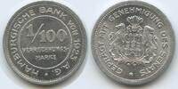 Deutsches Reich Hamburg 1/100 Verrechnungsmarke G8981 - Hamburgische Bank A.G. Germany -