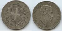 5 Lire Silber 1870 M BN Mailand Italien Königreich GS843 - Vittorio Emanuele II. 1861-1878 Italy Sehr schön +, Patina
