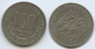 Zentral Afrikanische Staaten 100 Francs CFA G15943 - Springböcke Central African Republic Giant Elands -