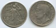 Italien Königreich 2 Lire Silber H0100 - 50th Anniversary of the Kingdom of Italy - Vittorio Emanuele III. -