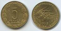 Zentralafrikanische Staaten 5 Francs CFA G15515 - Antilopen - Bank of Central African States -