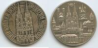 Silbermedaille 1880-1980 Deutschland Nordrhein-Westfalen M918 - Der Kölner Dom - 100 Jahre Vollendet Vorzüglich, Patina