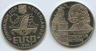 Niederlande 5 Euro Medaille G11314 - Constantijn Huygens 1596-1687 Segelschiff -