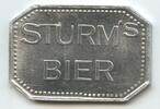 Deutschland Bundesrepublik Bayern Biermarke Wertmarke Bierzeichen G13317 - Coburg Sturm's Bier - 1 Kasten und 20 Flaschen Pfand -