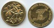 Österreich Glücksbringer Glücksmünze Neujahrsmünze L2042 - Hotel Kolping - Glücksklee -