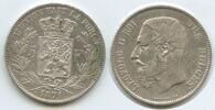 Belgien Königreich 5 Francs Silber GS186 - Des Belges Silber Leopold II. 1865-1909 Belgium -