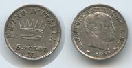Italien-Königreich (unter Napoleon) 5 Soldi Silber M#6750 - Napoleon I. 1804-1814 Italy Napoleonic Kingdom -
