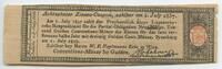 Österreich - Ungarn Pressburg Zinscoupon 30 Gulden Conventions-Münze GB395 - Freyh. Luzenszkyschen Anleihe - Achtzehnter Zinsen-Coupon -