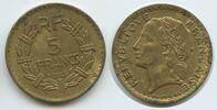Frankreich für Afrika 5 Francs G1173 - Laureate Colonial use in Africa France -