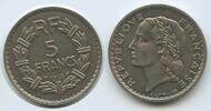 Frankreich 5 Francs G9128 - Laureate France -