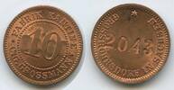 Deutsches Reich Sachsen Wertmarke 10 Pfennig Jeton Token M#6266 - Fabrik Kantine C.G.Grossmann, Großröhrsdorf - Mechanische Weberei -