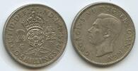 Großbritannien Two Shillings Silber (2 Shilling) H0725 - George VI. 1936-1952 Great Britain United Kingdom -