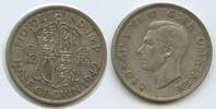 Großbritannien Half Crown (½ Crown) Silber H0729 - King George VI. 1936-1952 Great Britain United Kingdom -