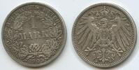 DeutscheS Reich Kaiserreich 1 Mark Silber S0575 - Wilhelm II. 1888-1918 Germany Empire -
