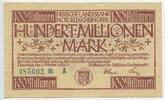 Deutsches Reich Weimar 100 Millionen Mark Banknote Inflation GB753 - Hessische Landesbank - Gutschein Notgeld Paper Money Germany -