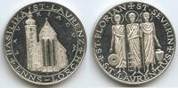 Österreich Oberösterreich Silbermedaille M#6470 - Enns, Lorch Basilika St.Laurent, St.Florian, St.Severin -