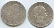 Ungarn Kaiserreich Österreich 1 Forint Silber (1 Florin, Frt.) G5664 - Franz Joseph I. 1848-1916 Hungary Austria Austro-Hungarian -