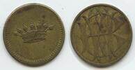 Jeton Rechenpfennig Spielgeld nd. G4382 - Krone - Spielmarke Spielmünze VF-EF