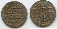 Brandenburg-Preußen 1 Solidus (Schilling) 1700 G14286 - Friedrich III. 1688-1701 German states VF