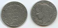 Frankreich 50 Centimes Silber M#7119 - France République française -