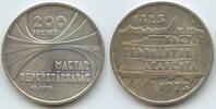 Ungarn Magyar Népköztársaság 200 Forint Silber GS167 - 150th Anniversary of the Hungarian Academy of Science Hungary -