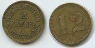 Deutsches Reich Kaiserreich Bayern Biermarke 12 Pfennig Wertmarke Bierzeichen G10965 - Restauration M. Pemsel Linderhof Nürnberg -