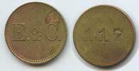 Unbestimmt Wertmarke Jeton Token G10925 - E. & C. - 117 eingeschlagen -