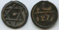 Marokko Marrakesh 2 Falus um 1861 (AH1277) G8671 - Sidi Muhammad IV. 1859-1873 Morroco VF