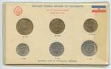 Jugoslawien Sozialistische Föderative Republik Original Kursmünzensatz KMS GN652 - Official Coin Mint Set Yugoslavia -