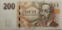 Tschechien 200 Korun Banknote Geldschein GB710 - Jan Ámos Komenský Bank Paper Money Czech Republic -