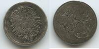 Deutsches Reich Kaiserreich 20 Pfennig für Bettelarmband M#6861 - Adler - Gravur Handarbeit - Wilhelm I. 1871-1888 -