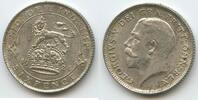 Großbritannien Six Pence (6 Pence) Silber H1408 - King George V. 1910-1936 Great Britain United Kingdom -