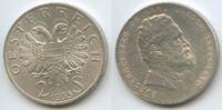 Österreich 1.Republik 2 Schilling Silber (Doppelschilling) M#6899 - Bürgermeister Dr. Karl Lueger 1844-1910 Austria -