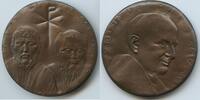 Vatikan Italien-Kirchenstaat Roma Bronzemedaille Papst Paul VI. 1963-1978 1967 V Rom M#8458 - Zum 1900sten Jahrestag Märtyrertums der Apostel Pet...