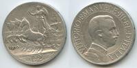 Italien Königreich 2 Lire Silber M#3243 - RAR - Taly auf Quadriga - Victor Emmanuel III. 1900-1946 Italy -