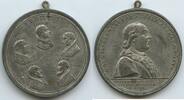 Österreich RDR Wien Zinnmedaille mit Kupferstift GX255 - Auf die Reise von Papst Pius VI. nach Wien zu Kaiser Josef II. -